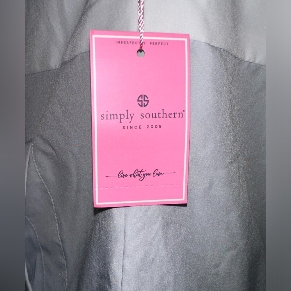WT SIMPLY SOUTHERN Grey Quarter Snap Pullover Size Medium - Picture 5 of 14